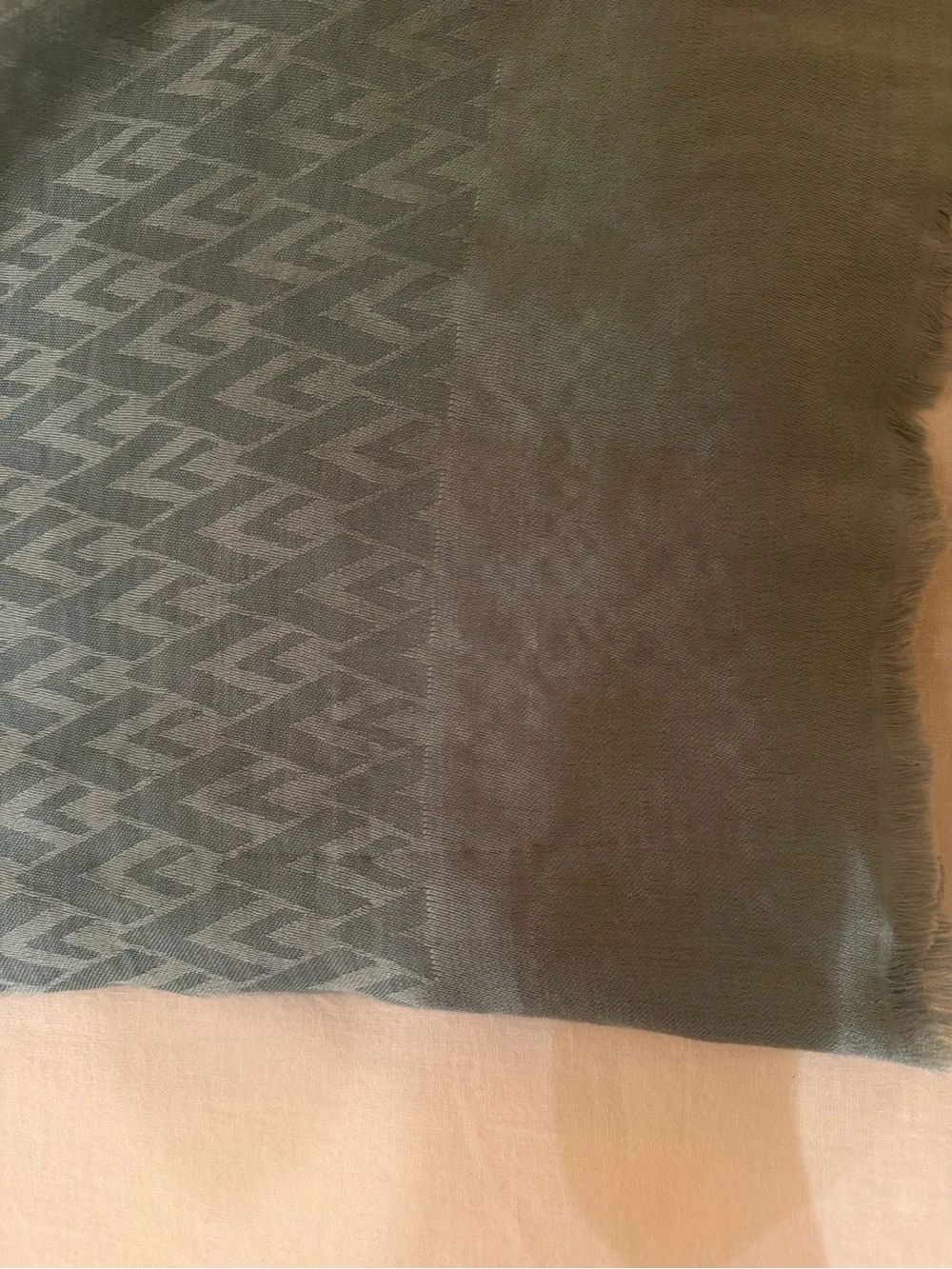 Valentino Seafoam Green Lightweight Jacquard Scarf